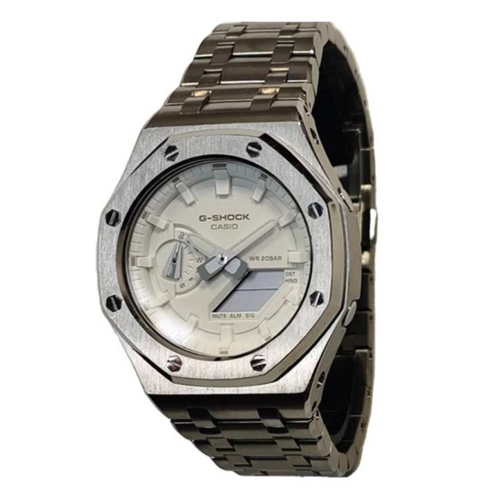 CASIO CASIO Custom Collection Quartz Movement Stainless Steel Strap Watch Men's Watches White Dial
