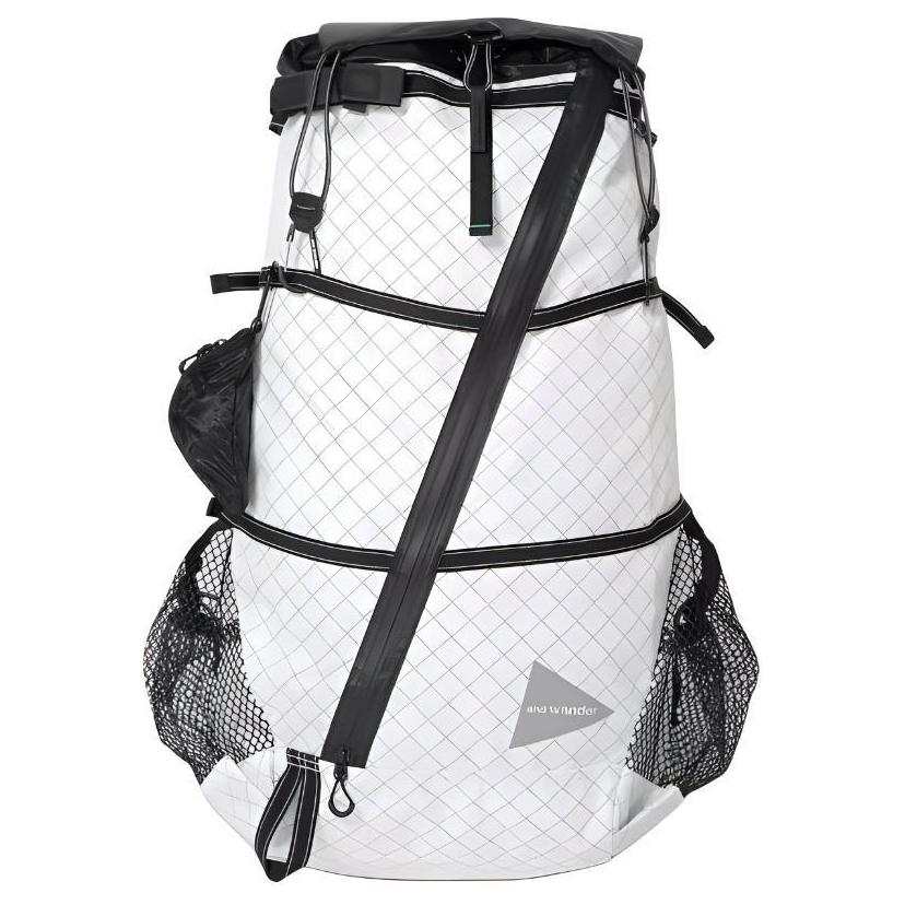 And Wander Recycled Polyester Outdoor Mountaineering Bag Backpack Unisex Ecru
