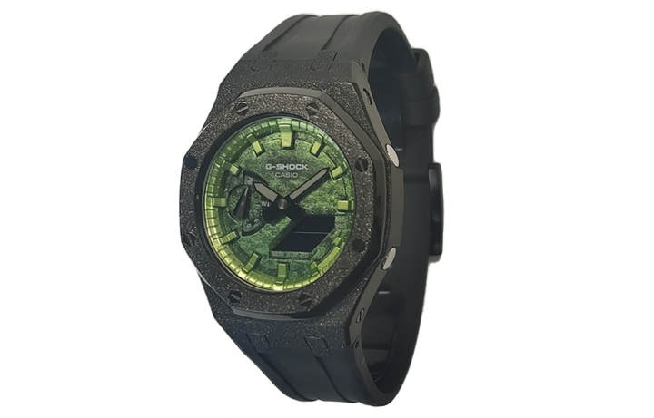 CASIO CASIO Men Liquid Crystal/Analog Dual Display Series 44mm Green Watch