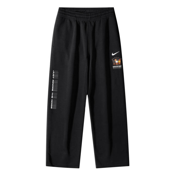 Nike Nike ClubSwoosh AS OH Pant NF Cat Legion Logo Breathable Fleece Lined Mid Rise Solid Color Knitted Sweatpants Unisex