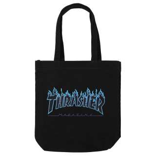 Thrasher Cotton Shoulder Bag Unisex Black Purple