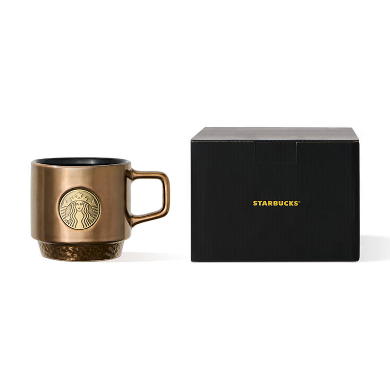 Starbucks Starbucks Brown Gold Luster Collection 414ml