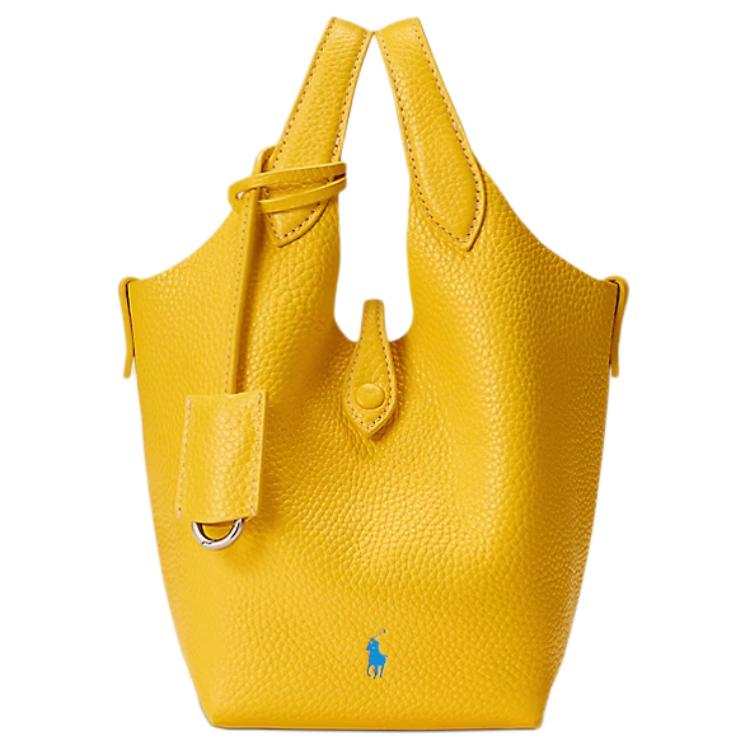 Polo Ralph Lauren Polo Play Leather Handbag Small Women's Yellow