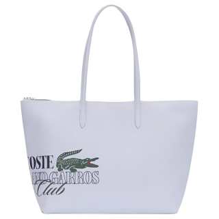 LACOSTE PVC Shoulder Bag Large Women's Phoenix Blue