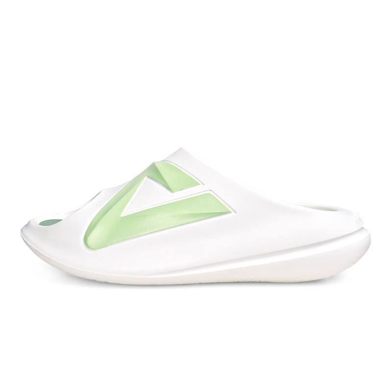 PEAK PEAK Taichi Chubby Slippers Slide Slippers Men's White Green