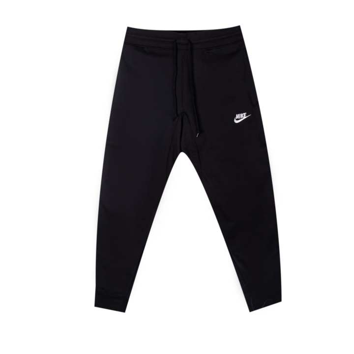 Nike Nike Brand Logo Letter Comfortable Thermal Minimalist Style Fleece Lined Knitted Sweatpants Men's Black