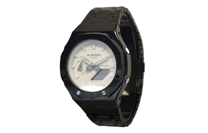 CASIO CASIO Men Liquid Crystal/Analog Dual Display Series White Watch