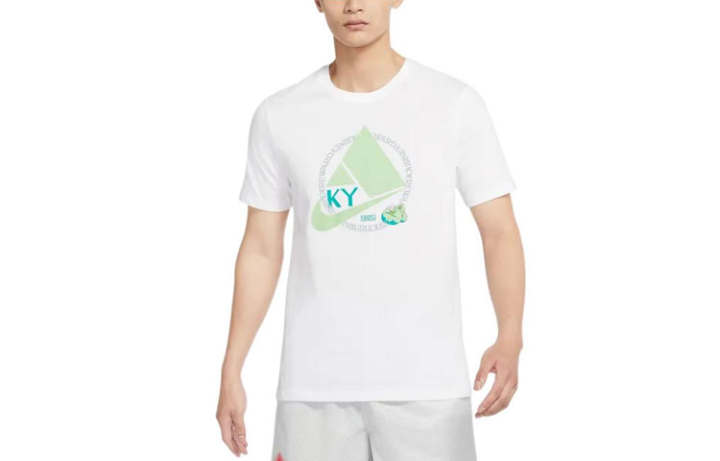Nike Nike T Shirts Men's White Crew Neck Moderate Straight Fit