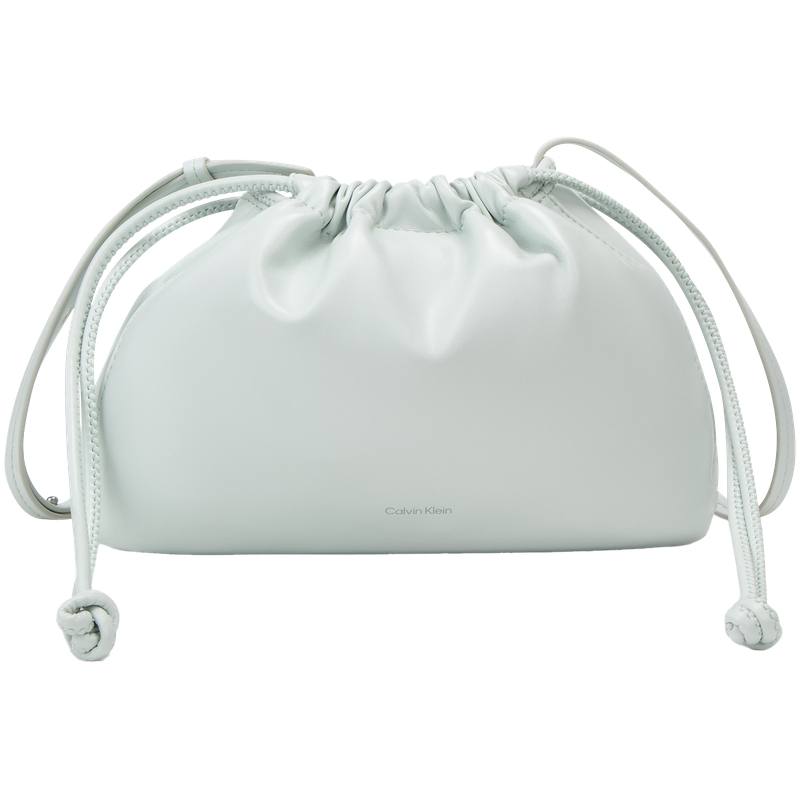 CALVIN KLEIN SS25 Blended Material Shoulder Bag Medium Women's Moon White