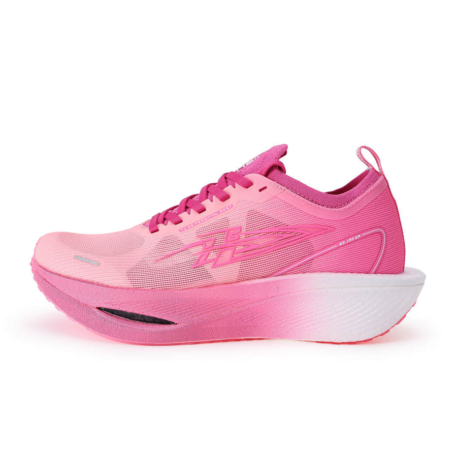 AISU Low top Genuine Carbon Plate Marathon Running Shoes Unisex Peach Blossom