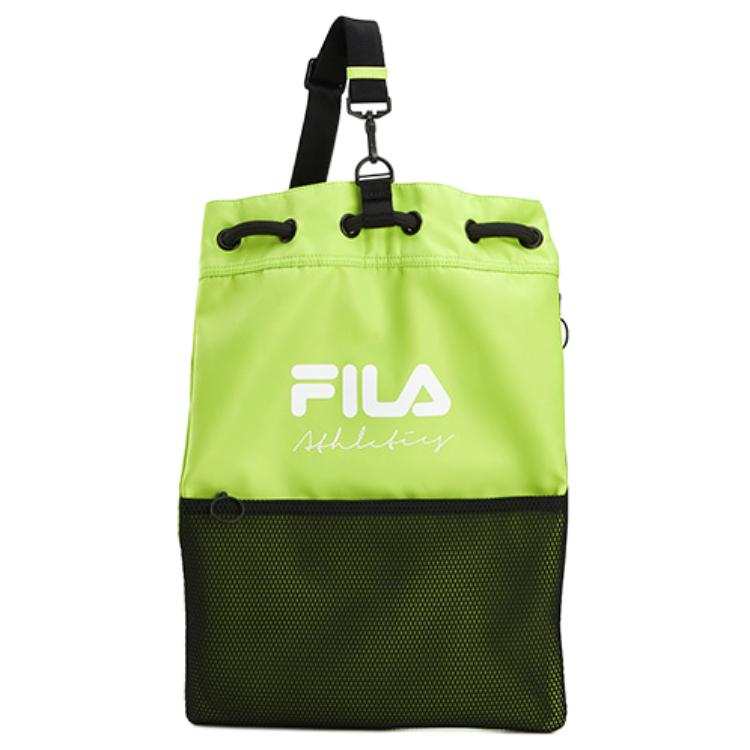 FILA Sports Nylon Crossbody Bag Regular Unisex Mustard Yellow Green