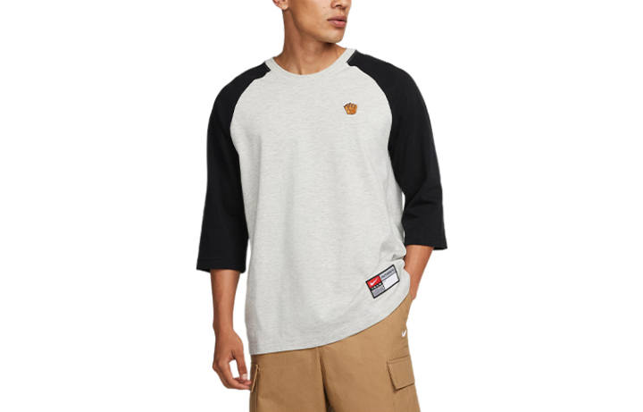 Nike Nike Raglan Sleeve T Shirt Unisex Heather Gray