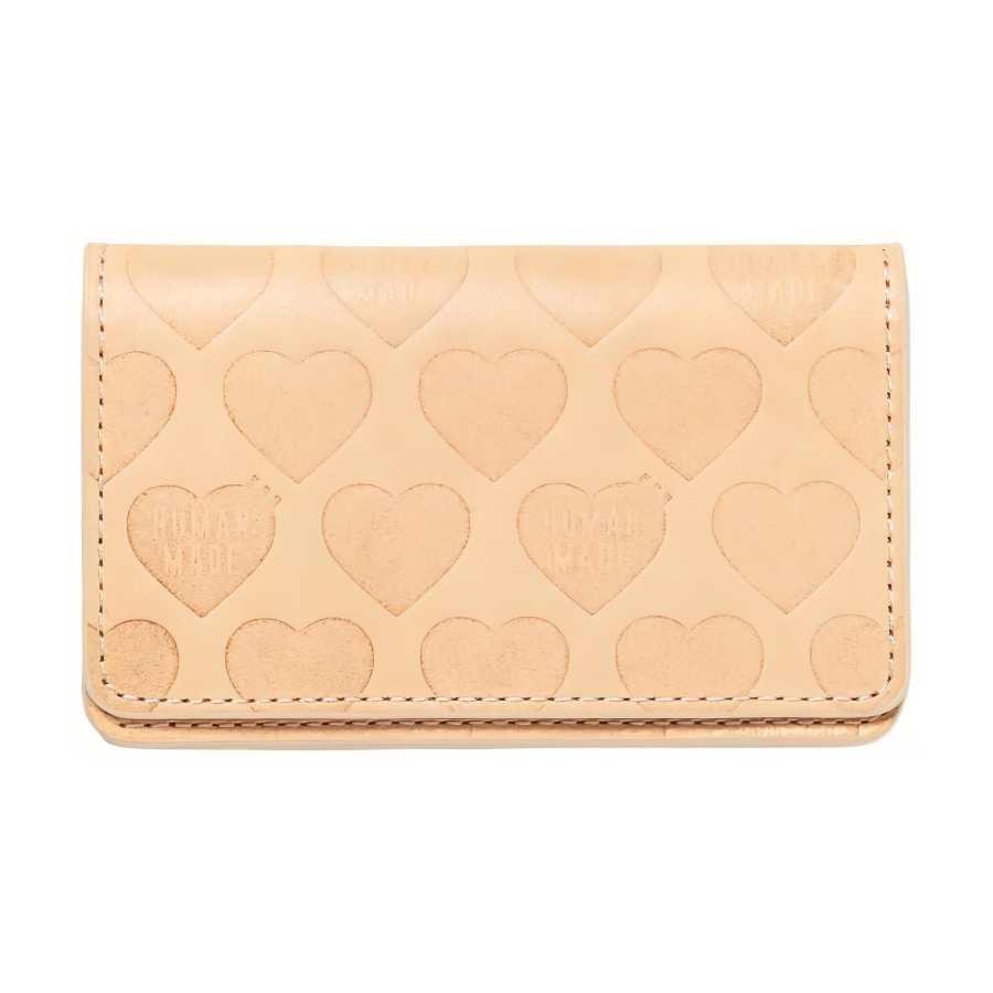 HUMAN MADE Leather With Cow Leather Card Holder Regular Unisex Beige/Brown