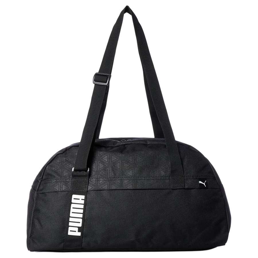 PUMA Large Capacity Fabric Travel Bag, Handbag, Yoga Bag, Gym Bag Medium Unisex Black
