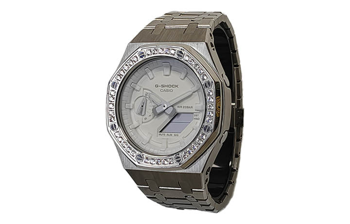 CASIO CASIO Men Liquid Crystal/Analog Dual Display Series White Watch