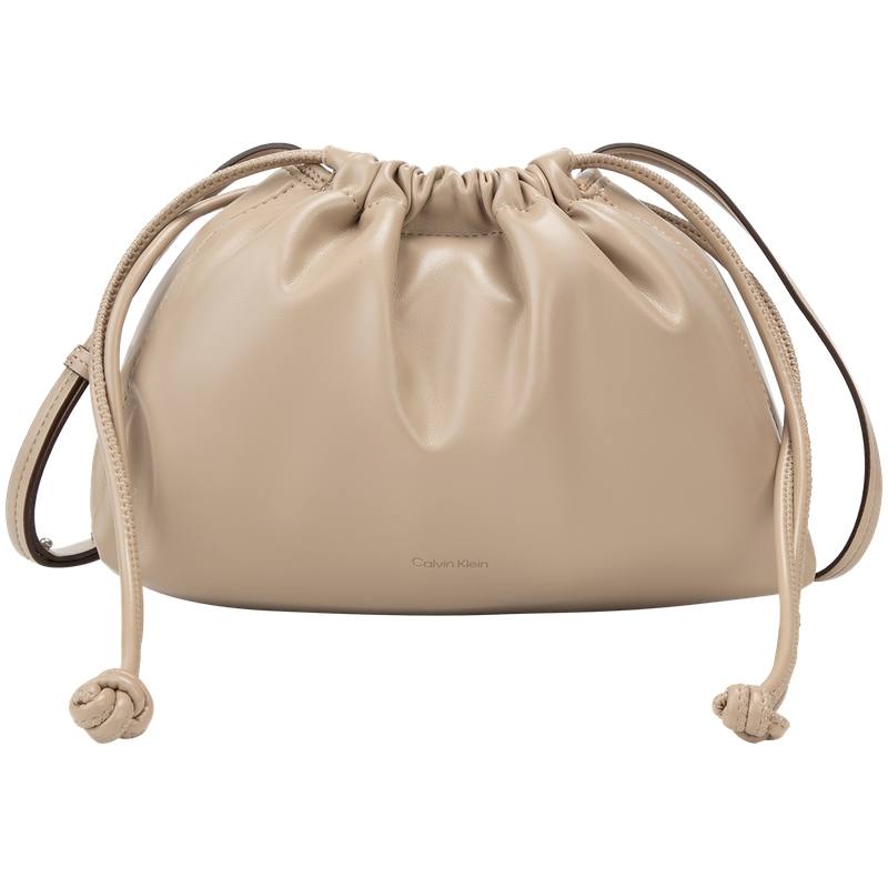 CALVIN KLEIN SS25 Blended Material Shoulder Bag Medium Women's Khaki