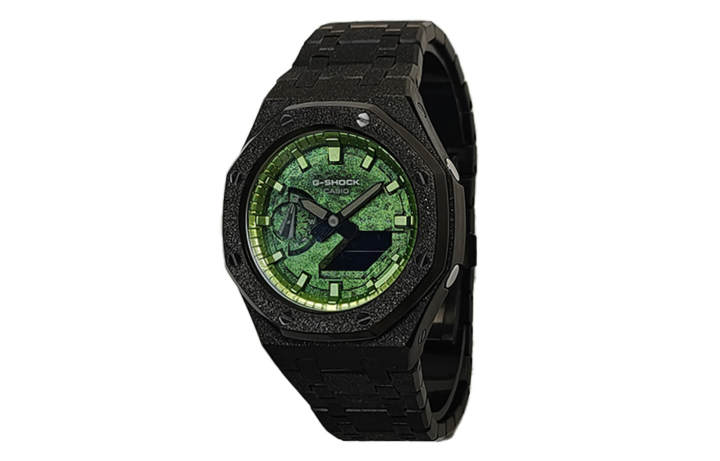 CASIO CASIO Custom Collection Quartz Movement Stainless Steel Strap Watch Men's Watches Green Dial