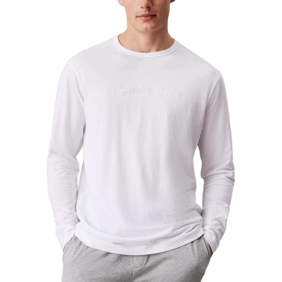 CALVIN KLEIN Pajama Top Europe Version Men's Classic White