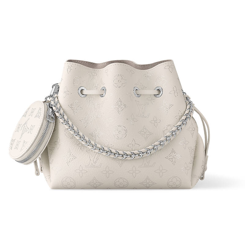LOUIS VUITTON Bella Engraved Perforated Cow Leather Moonlight Goddess, Bucket Bag, Crossbody Bag, Shoulder Bag Women's