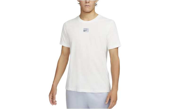 Nike Nike T Shirts Men's White Crew Neck Moderate Straight Fit