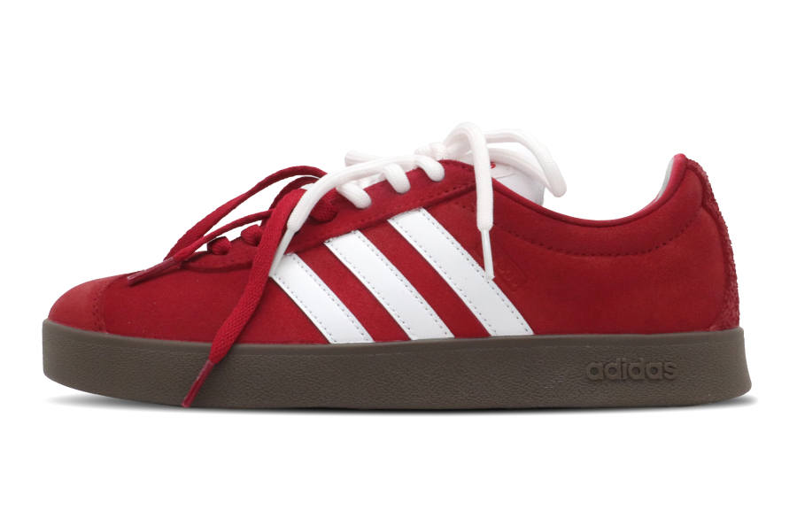 Adidas Neo Vl Court Classic Abrasion Resistant Low top Skateboard Shoes Unisex Red White