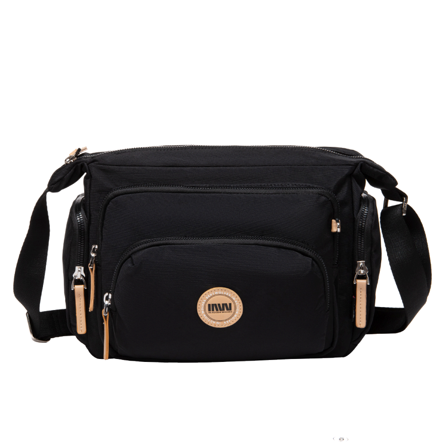SEPTWOLVES SEPTWOLVES Fabric Shoulder Bag Women's Black