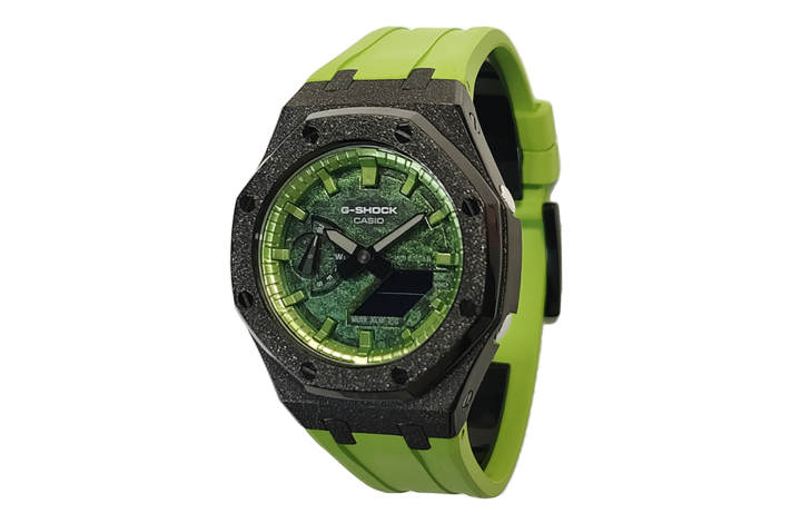 CASIO CASIO Men Liquid Crystal/Analog Dual Display Series 44mm Green Watch