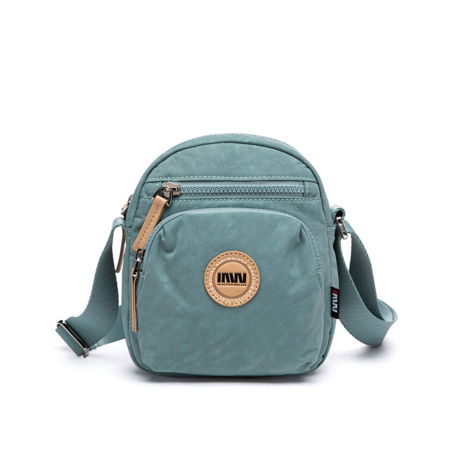 SEPTWOLVES Fabric Crossbody Bag Medium Women's Blue