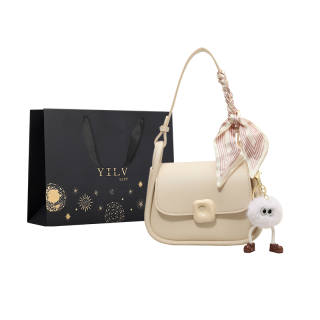 YILV Pu Shoulder Bag Regular Women's White & Black & White & Brown & Khaki & Coffee