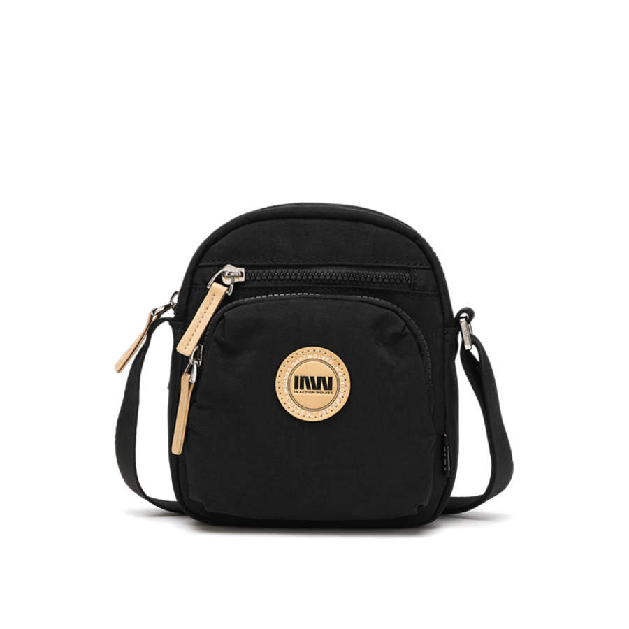 SEPTWOLVES Fabric Crossbody Bag Medium Women's Black