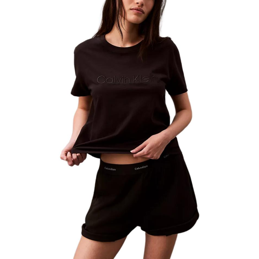 CALVIN KLEIN Pajama Top Women's Black