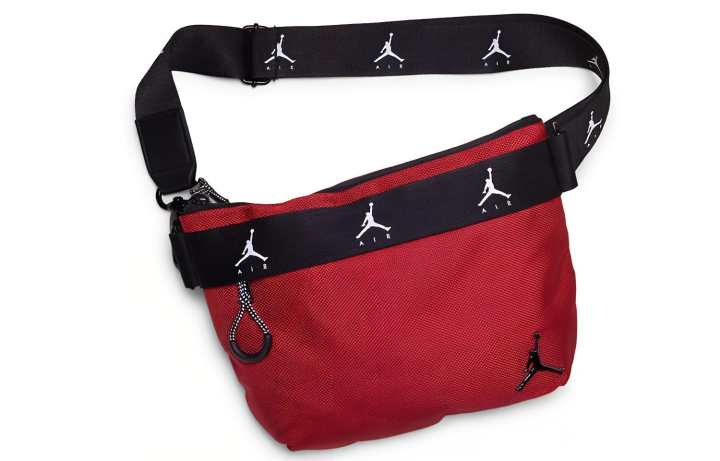 Jordan Jordan Coated Canvas Fanny Pack, Sling Bag, Shoulder Bag, Crossbody Bag Regular Unisex Red