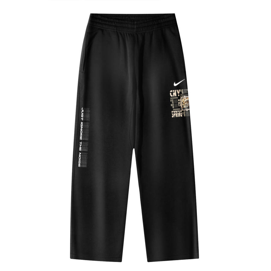 Nike Nike AS Nike Club OH Pant Swoosh NF Year Of The Snake CNY Lion Logo Breathable Fleece Lined Casual Knitted Sweatpants