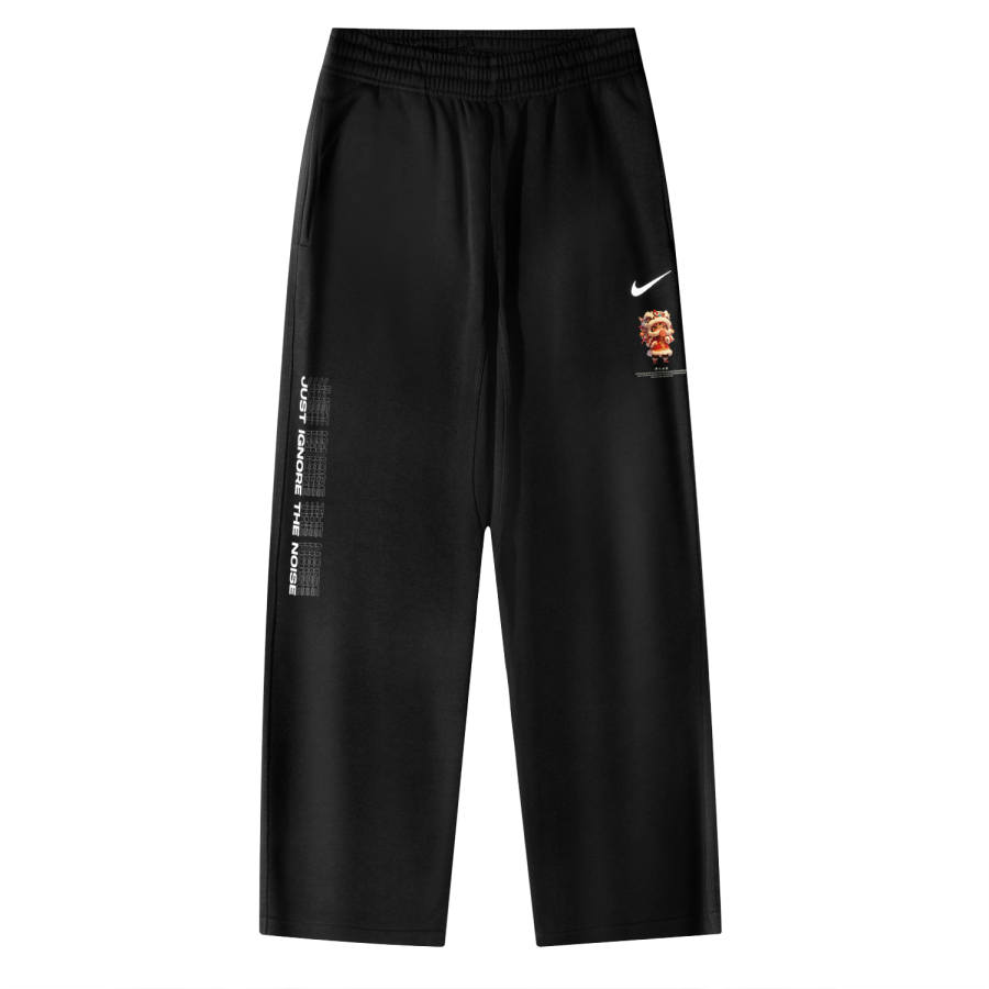Nike Nike AS Nike Club OH Pant Swoosh NF Year Of The Snake CNY Lion Dance Sister Logo Elastic Breathable Fleece Lined Casual