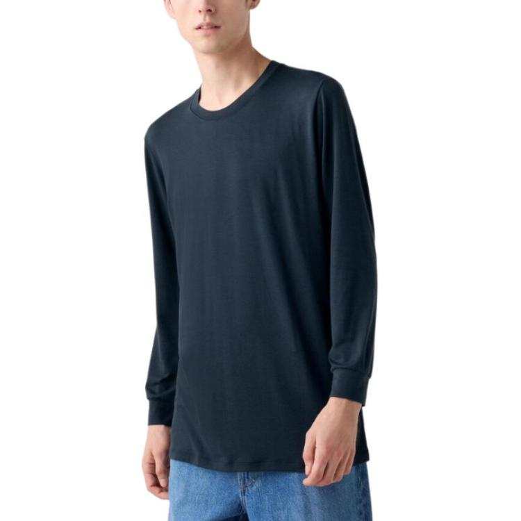 UNIQLO Thermal Top Men's Marine Blue