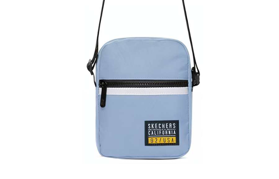 Skechers Fabric Crossbody Bag, Shoulder Bag Regular Unisex Melancholic Blue