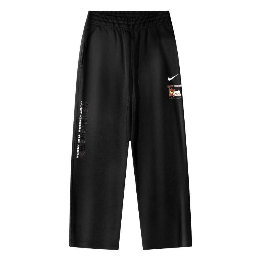 Nike Nike AS Nike Club OH Pant Swoosh NF Weekend Happiness Logo Breathable Fleece Lined Casual Knitted Sweatpants Unisex