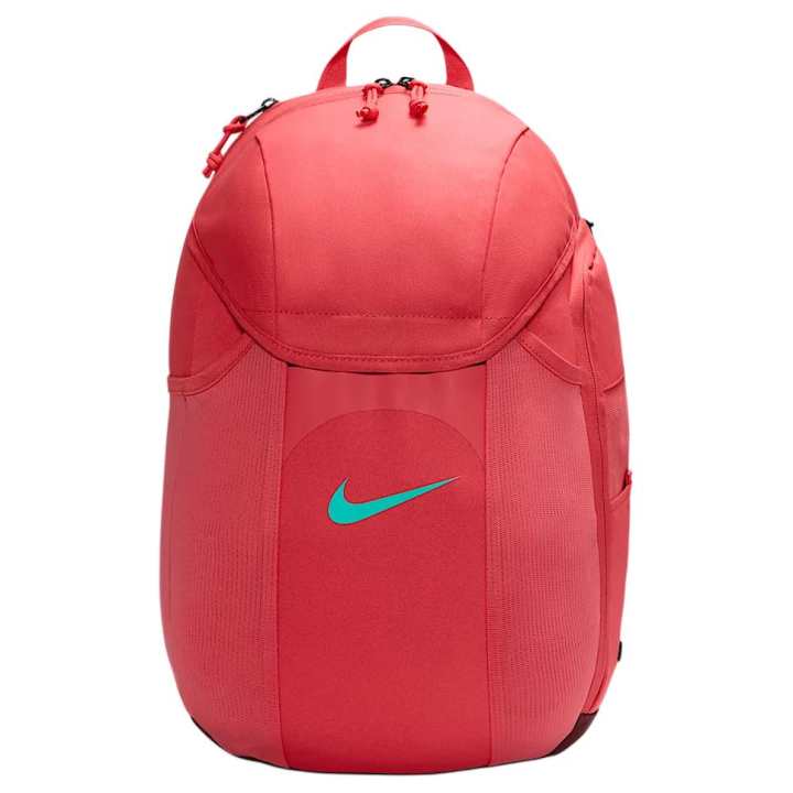 Nike Nike Fabric Backpack Unisex Ash Red & Black & Aurora Green