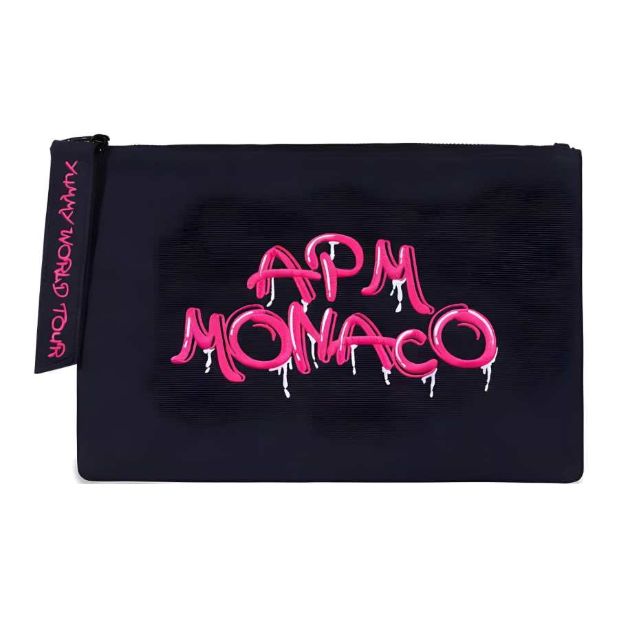 Apm Monaco Canvas Clutch Regular Women's Blue & Pink