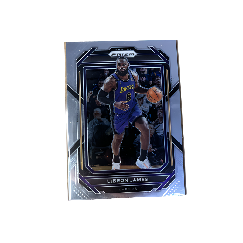 PANINI LeBron James 2022 2023 Season, Lakers Prizm Collection, Authentic Base Player Cards Sports Cards 1 Pc
