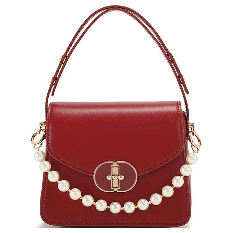PAYOT PAYOT Microfiber Synthetic Leather Shoulder Bag Regular Women's Ancora Red