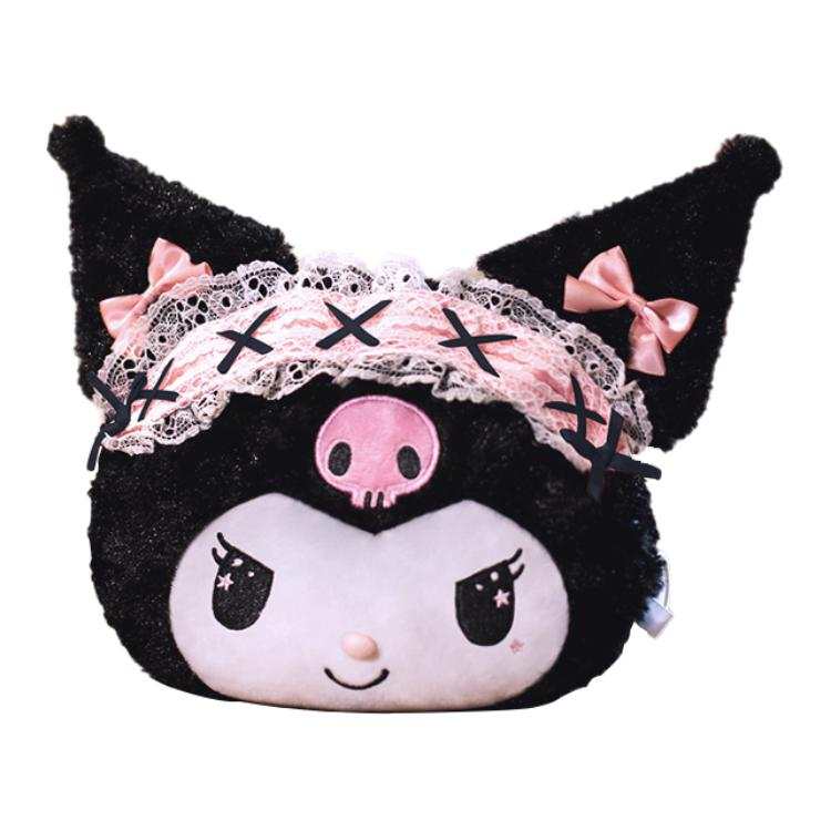 Sanrio Rose Velvet Crossbody Bags Unisex Black & White