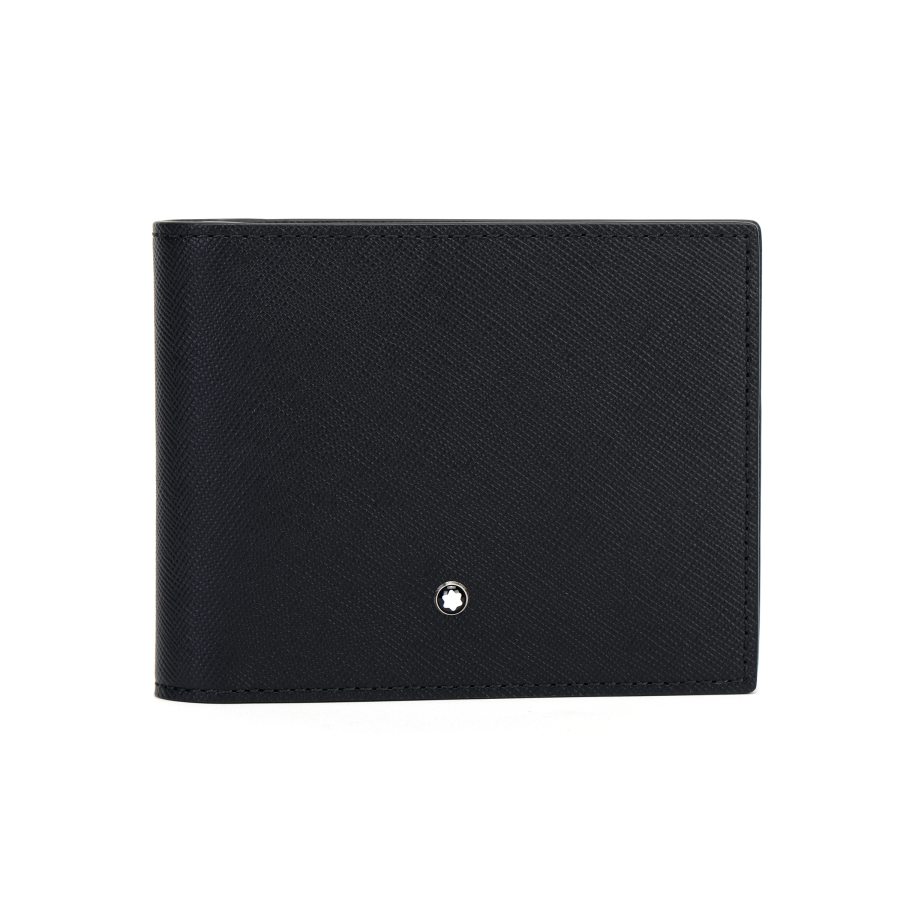 MONTBLANC Full grain Calf Leather Wallet Men's Black