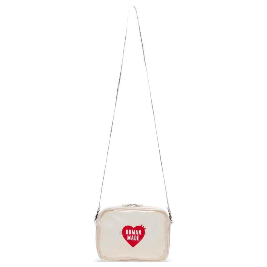 HUMAN MADE PVC Crossbody Bag, Shoulder Bag Regular Women's White