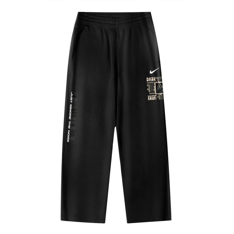 Nike Nike AS Nike Club OH Pant Swoosh NF The Dark Knight Logo Breathable Fleece Lined Casual Knitted Sweatpants Unisex Black