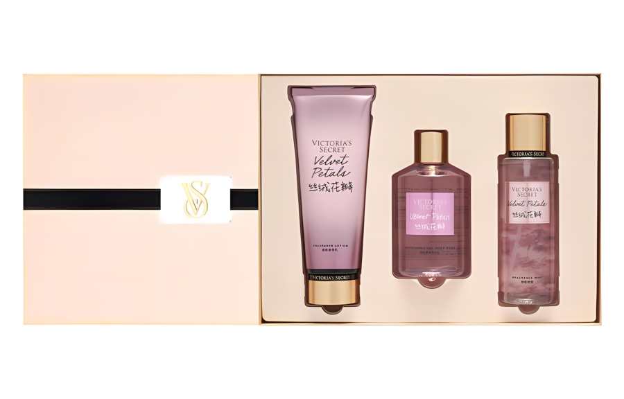 Victoria's Secret Velvet Petal Fragrance Box Body Care Kits Soothing Skin Benefits