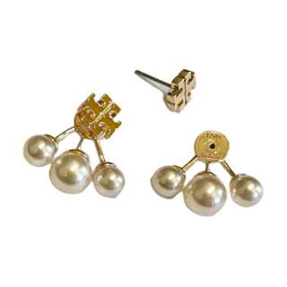 TORY BURCH Brass Earrings Women's Gold