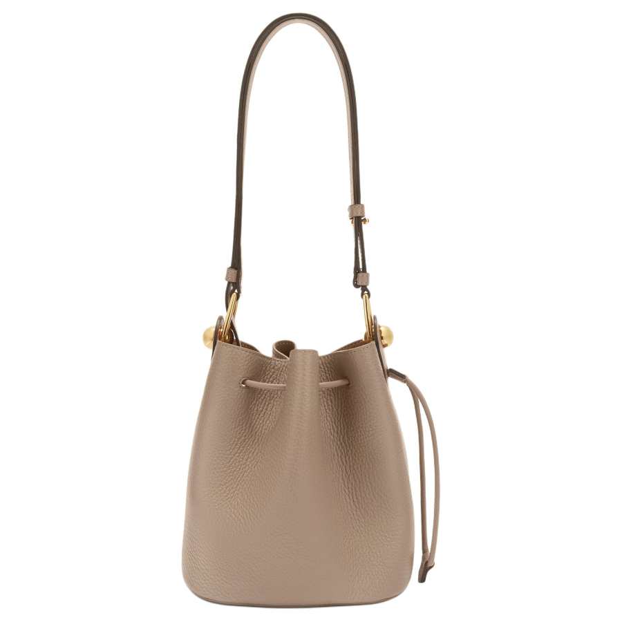 Furla Calfskin Shoulder Bag Mini Women's Stone Gray