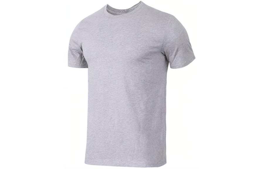 Jordan Jordan T Shirts Men's Gray Crew Neck Moderate Straight Fit