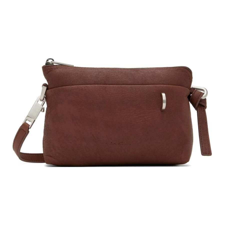 RICK OWENS RICK OWENS/RO Lambskin Shoulder Bag Small Men's Brown